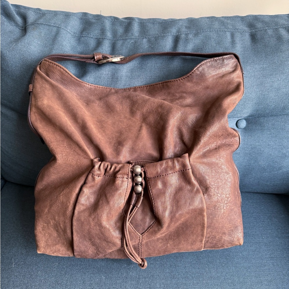 Luxurious large brown Leather Bag